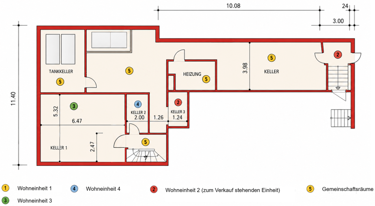 Grundriss Keller